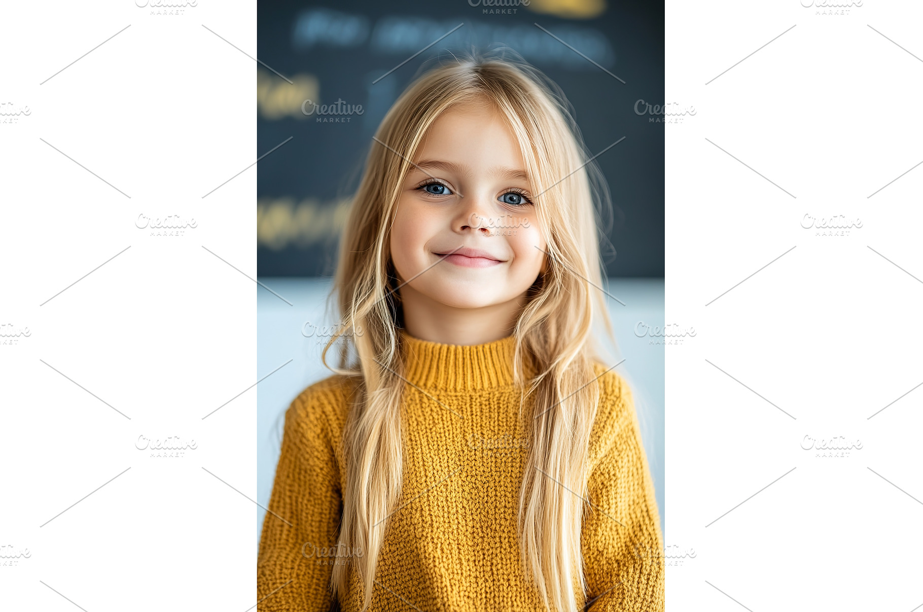 Smiling young caucasian girl in, a School & Education Photo by Lermont51
