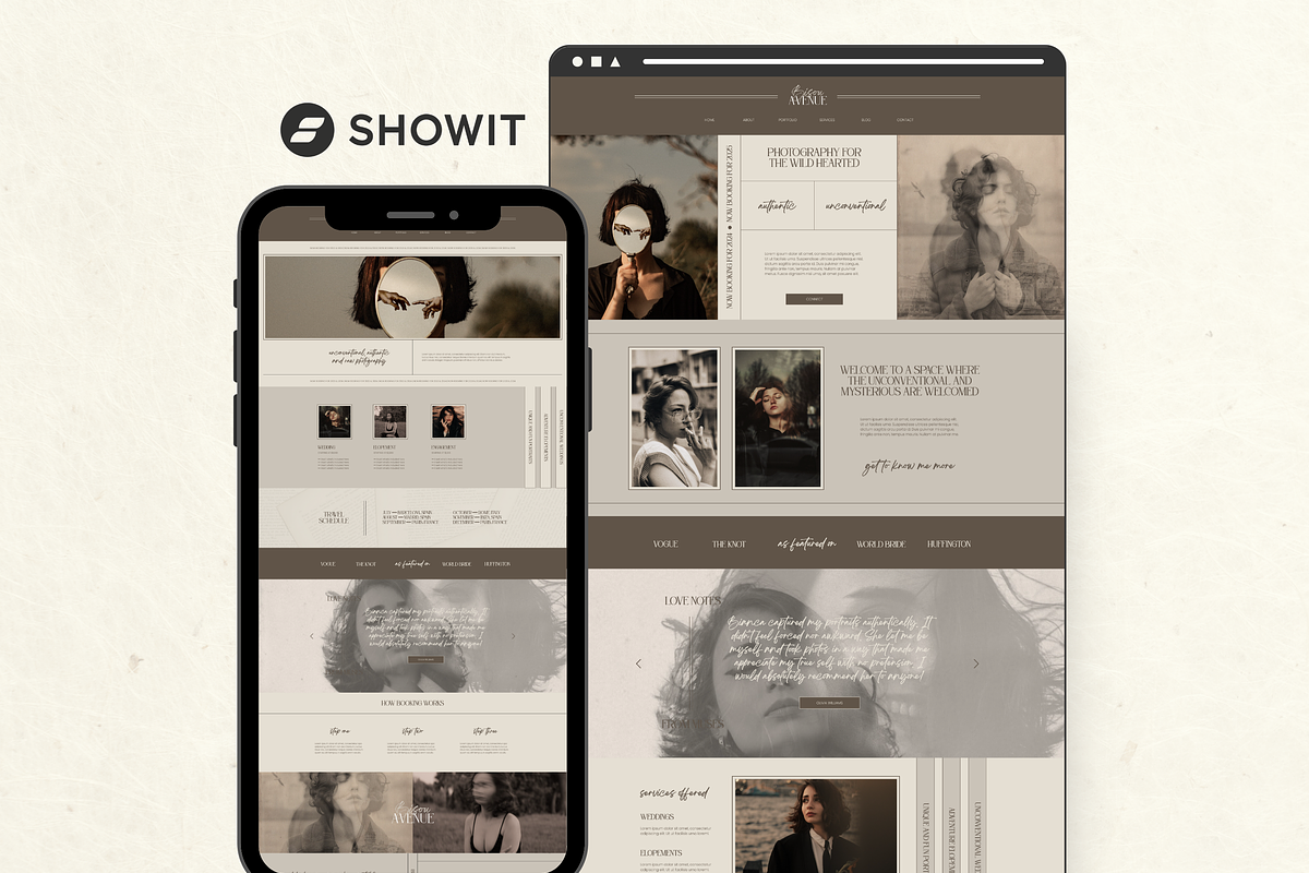 Showit Website Template Photography, an App Template by Branding Babe Co. (Photo 1 of 9)