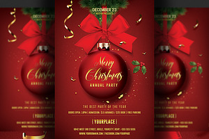 Christmas Invitation Flyer Template