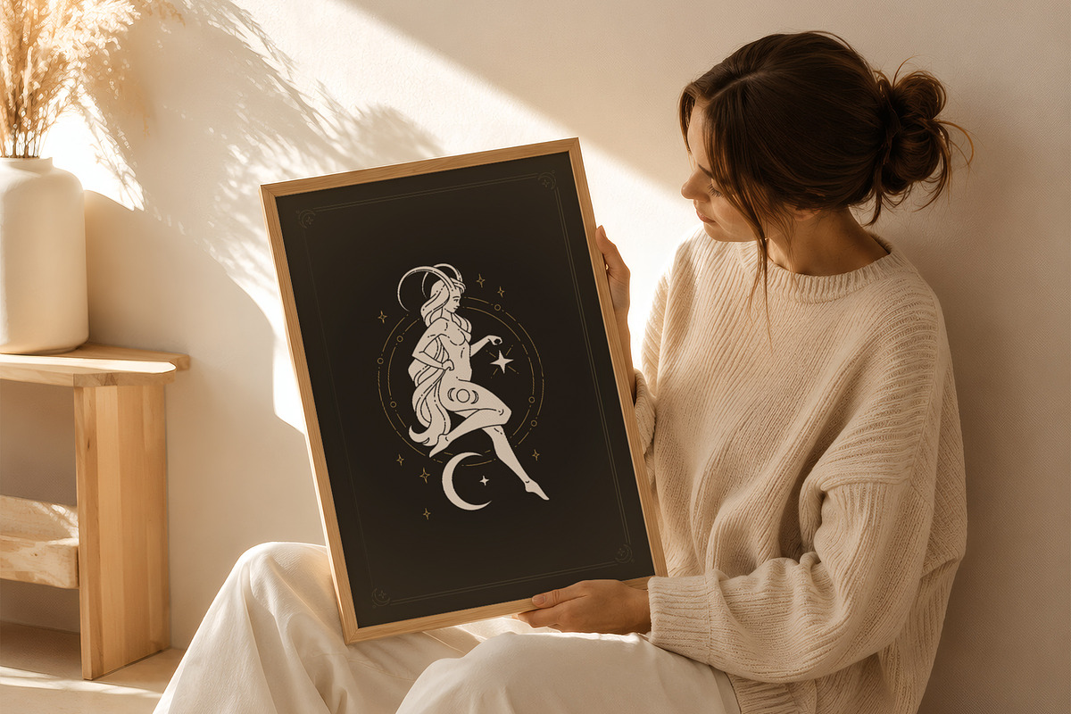 Capricorn Zodiac Wall Art, a Person Illustration by Vasya Kobelev (Photo 3 of 7)