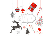 Christmas Clip Art,ornaments, a Decorative Illustration by GraphicMarket (Thumbnail 2 of 5)