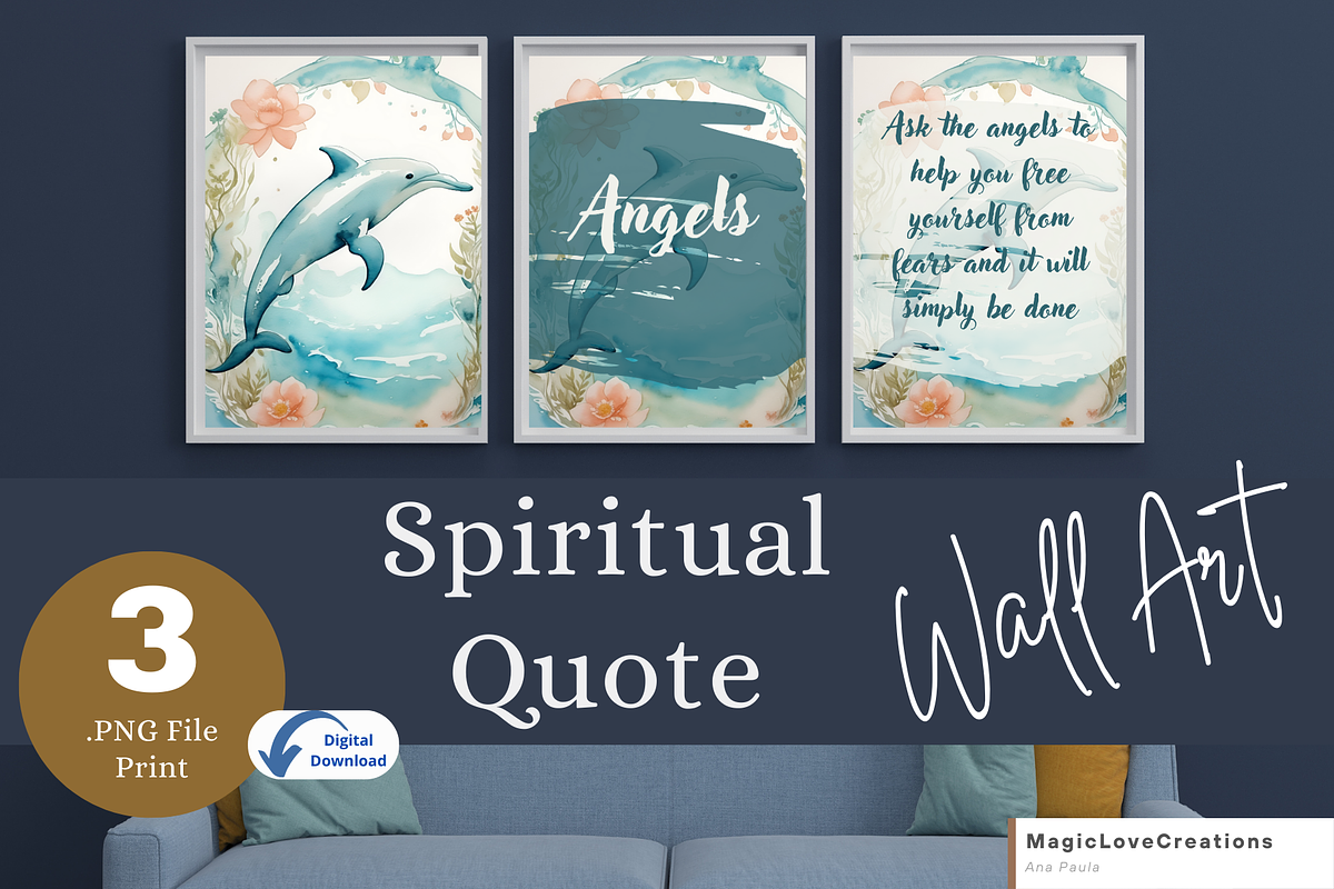 Spiritual Positive Quote Print Wall, a Poster Template by MagicLove Creations (Photo 1 of 10)