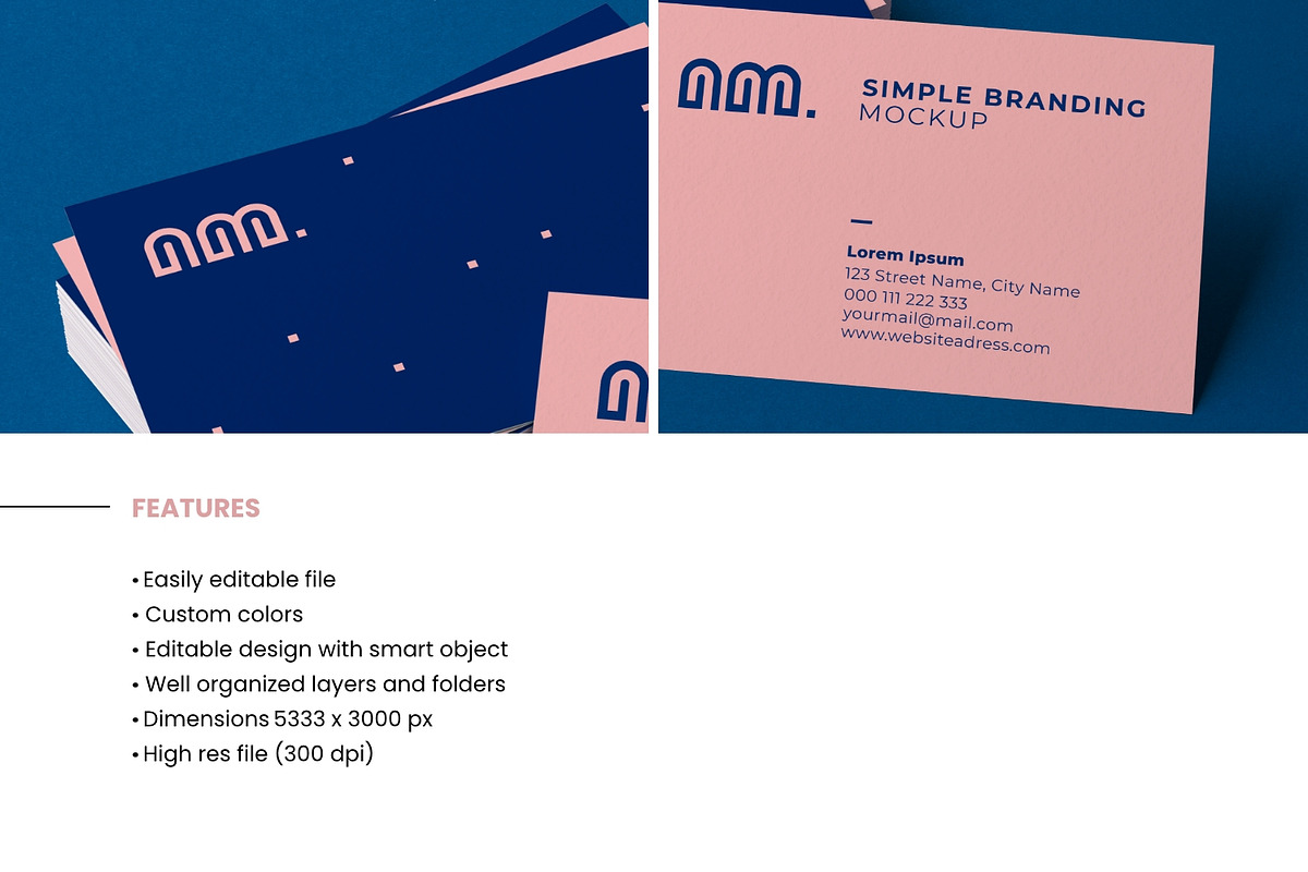 Stack of Business Cards Mockup, a Product Mockup by TandemStock (Photo 2 of 4)