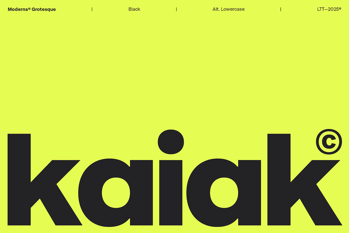 Moderna Grotesque, a Sans Serif Font by Latinotype (Photo 3 of 14)