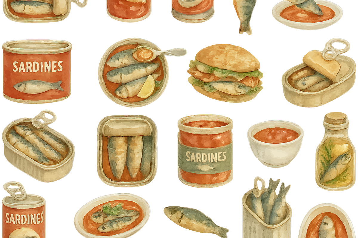 Vintage Sardine Food, an Object Graphic by RT Studio (Photo 3 of 4)