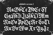 Dark Whisper – Fierce Blackletter, a Blackletter Font by Almarkhatype (Thumbnail 7 of 10)