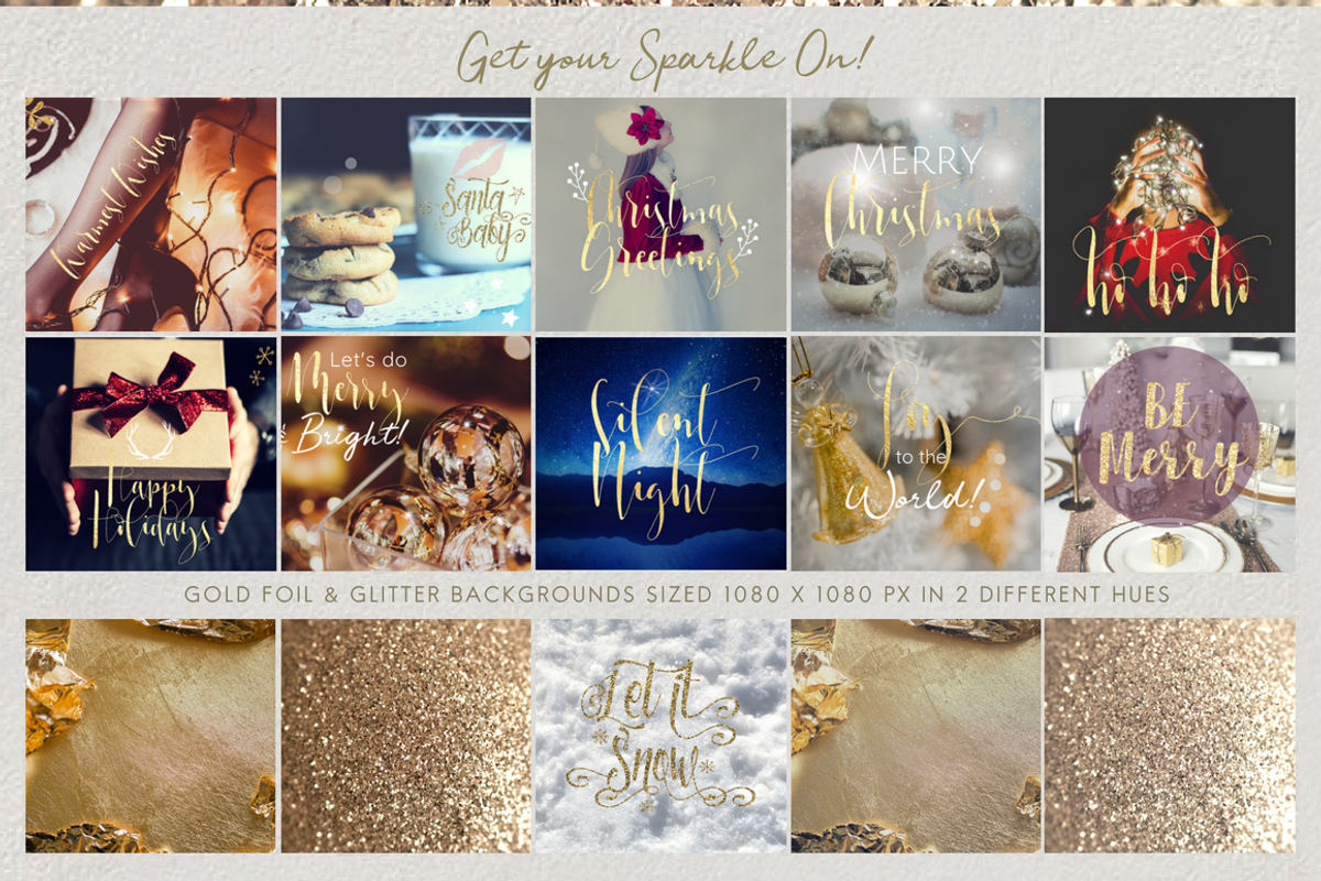 HUGE SPARKLY CHRISTMAS MEDIA SET, a Background Graphic by Illumineer Media & Design (Photo 5 of 14)