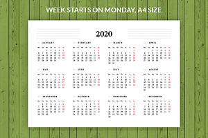 Monthly Planner 2020 MP021-20