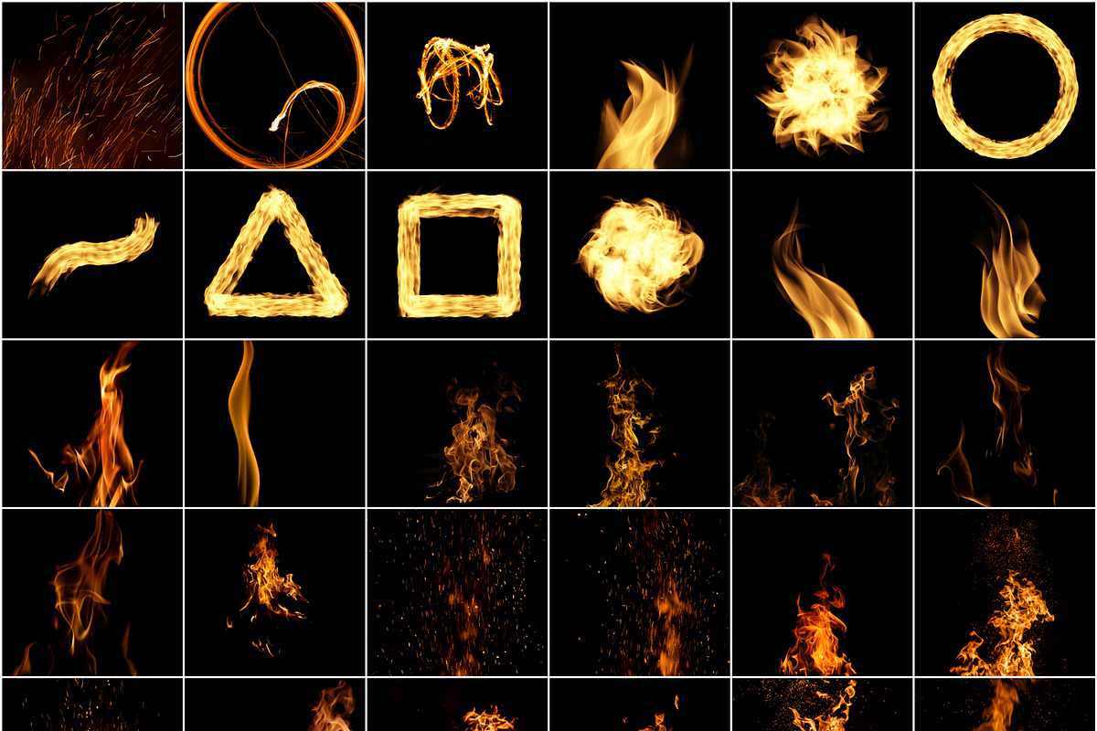 Fire Burning Effect Overlays, a Brushes & More by PhotoSpirit (Photo 8 of 10)