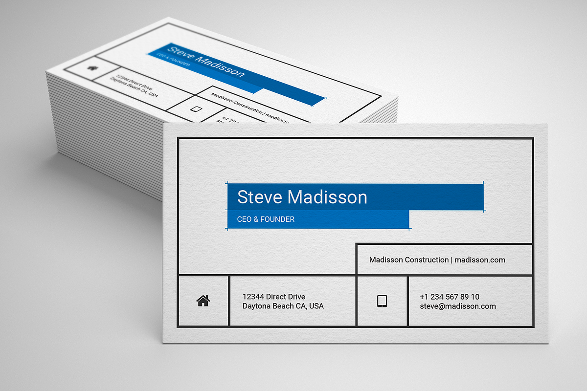 Business Card template 100% editable, a Business Card Template by ElephantArts (Photo 3 of 4)