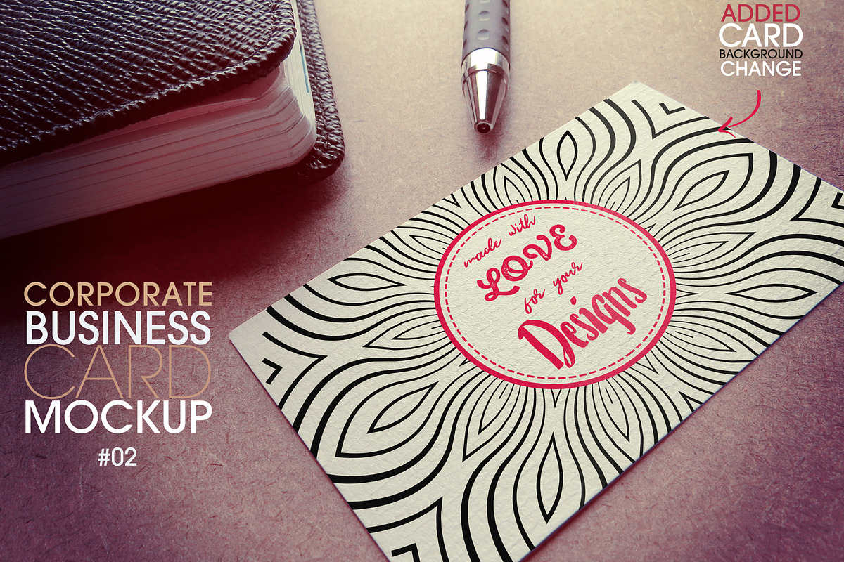Corporate Business Card Mockup 2, a Print Template by LuisFaus (Photo 2 of 3)