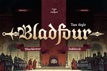 Bladfour - Epic Blackletter Typeface