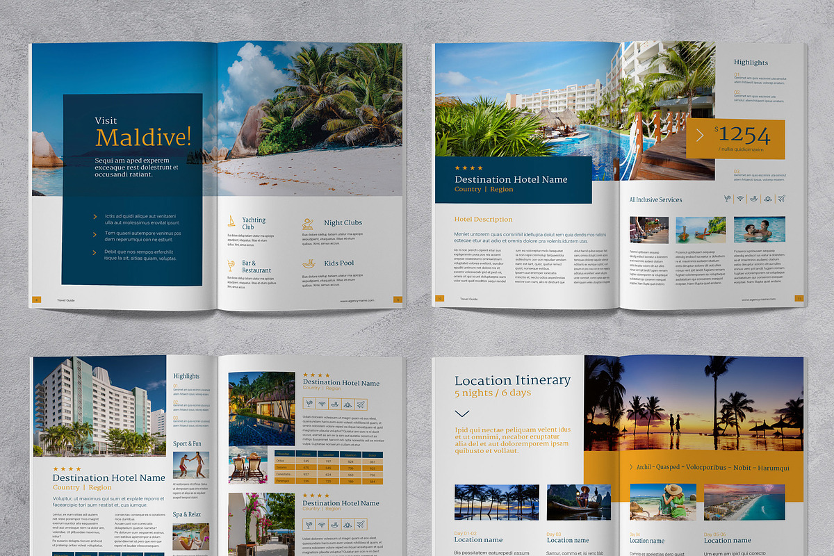 Travel Brochure Template, a Brochure Template by Sabin (Photo 4 of 7)
