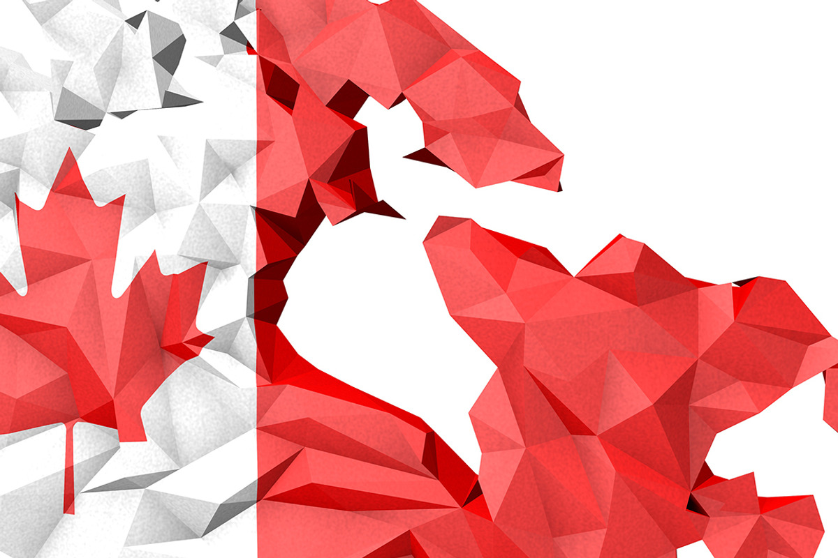 21 Low Poly North America Maps, an Illustration by Lukino (Photo 2 of 3)