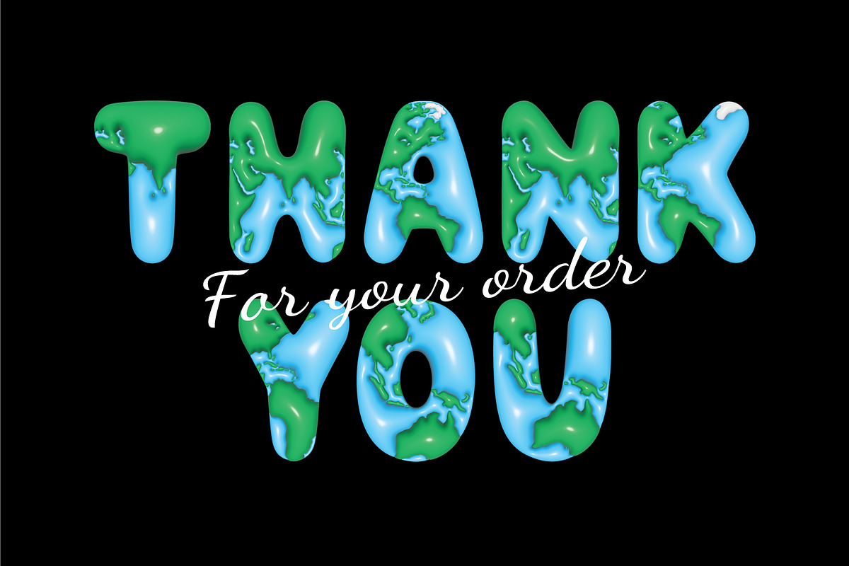 Earth Day Planet 3D Font, a Symbol Font by Font Craft Studio (Photo 4 of 4)