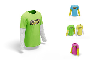 Long Sleeve Shirt Mockup, a Shirt Mockup by Graphic Deal