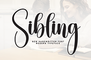 Sibling | Script Font, a Handwritten Font by Scratchones (Thumbnail 1 of 8)