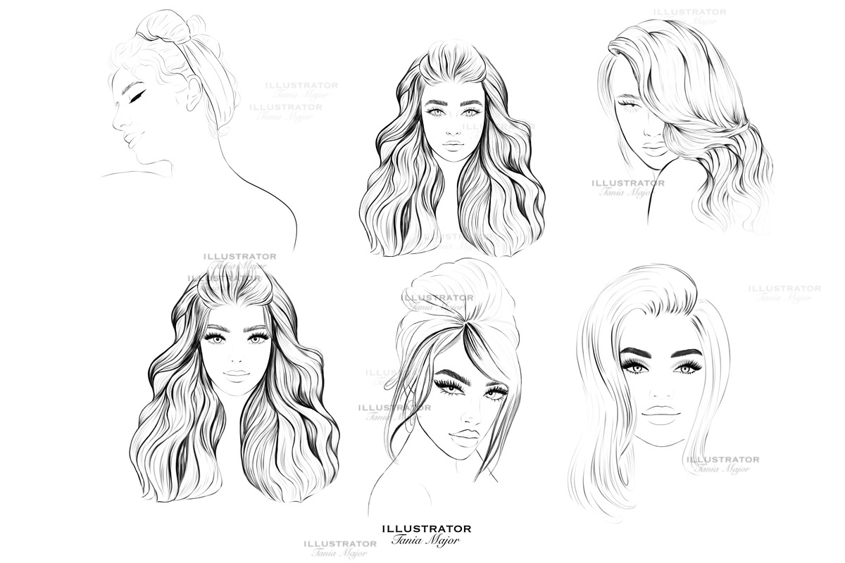 Procreate face stamps, a Brush Add-On by MajorArtTm (Photo 3 of 3)