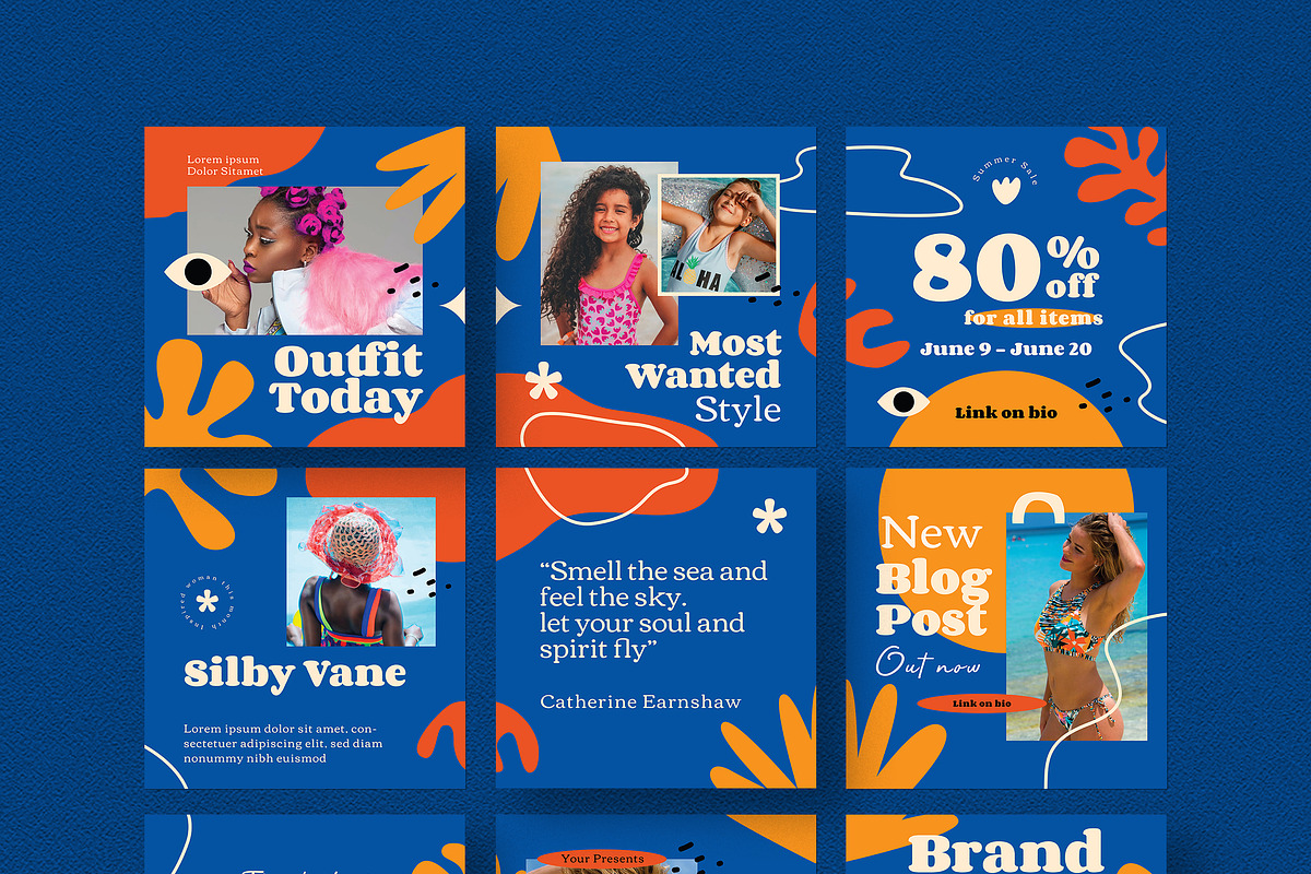 Organic 15 Instagram Puzzle, a Social Media Template by Guuver (Photo 2 of 7)