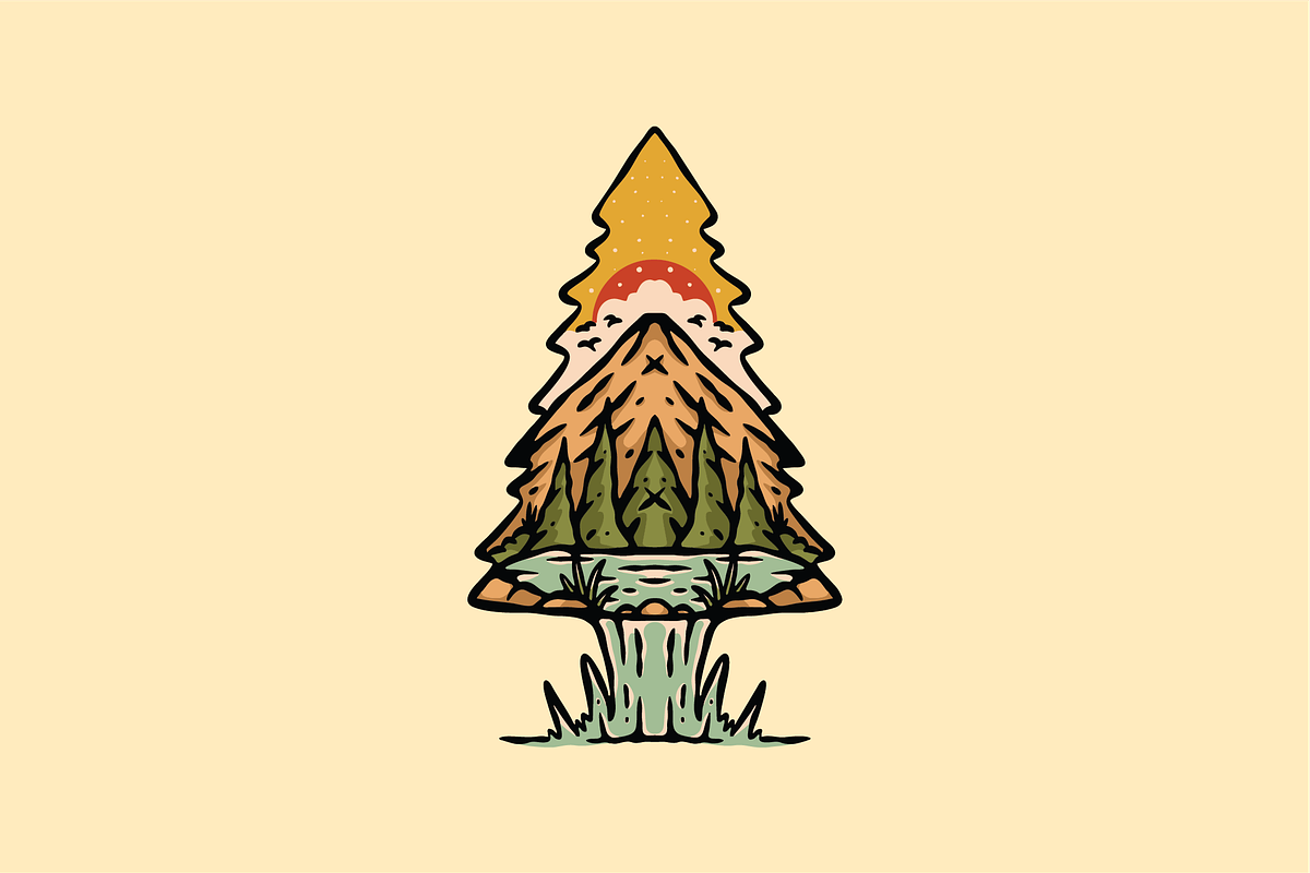 Pine Peak, an Object Illustration by nomlimo.com (Photo 1 of 2)