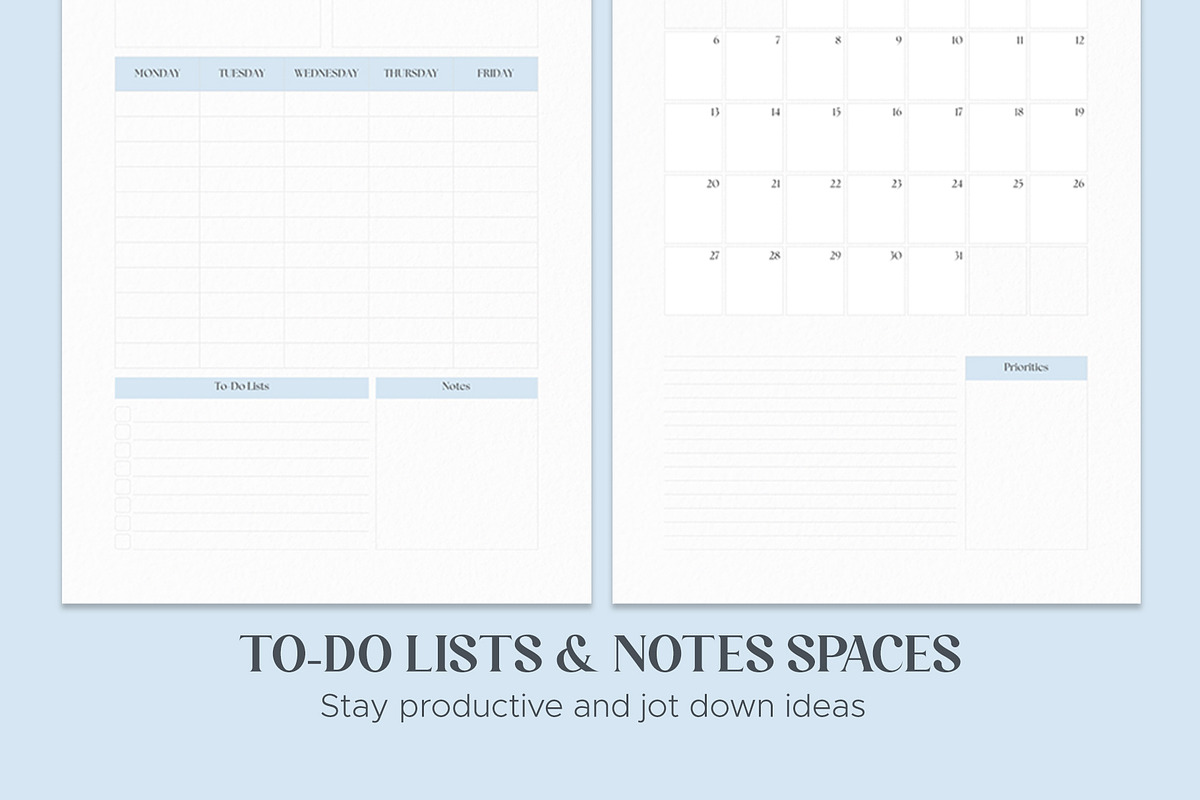 Minimalist 2025 Planner, a Stationery Template by Oshin Design (Photo 4 of 6)