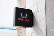 Dine Time Food  & Restaurant Logo, a Branding & Logo Template by Techno Digitz (Thumbnail 4 of 4)