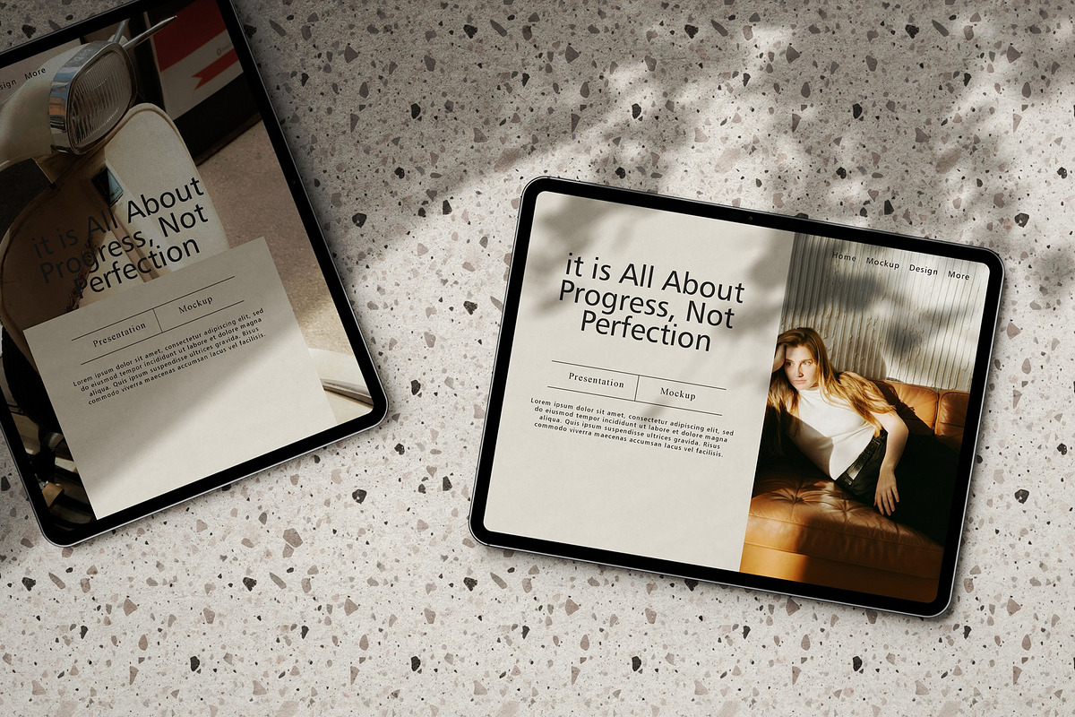 iPad Pro Mockups - Scene Creator, an iPad Mockup by Tahtagraphic (Photo 2 of 16)
