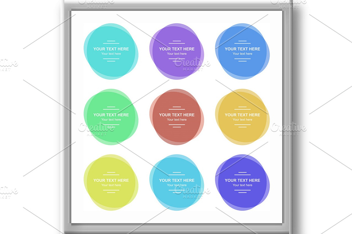 Set of Vector Colorful Banners, a Decorative Illustration by FineArtStudio (Photo 3 of 3)