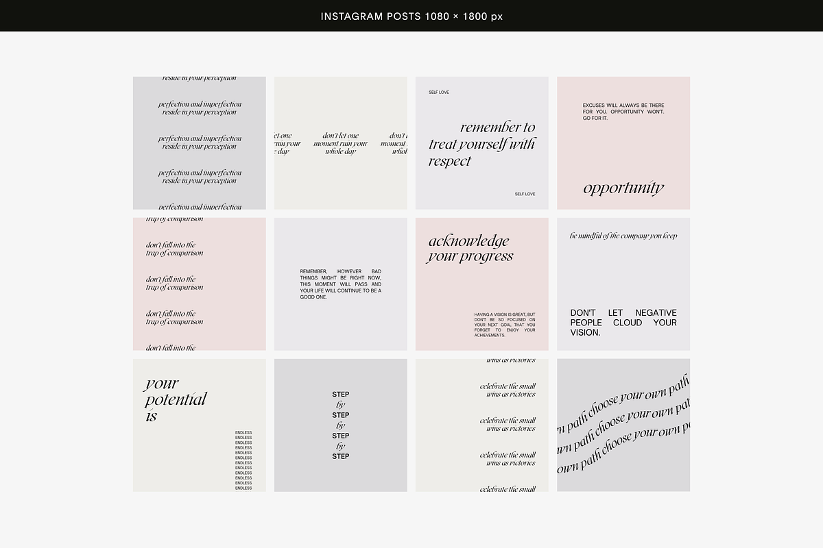 80 IG Aesthetic Stories and Posts, a Social Media Template by Studio K (Photo 7 of 9)