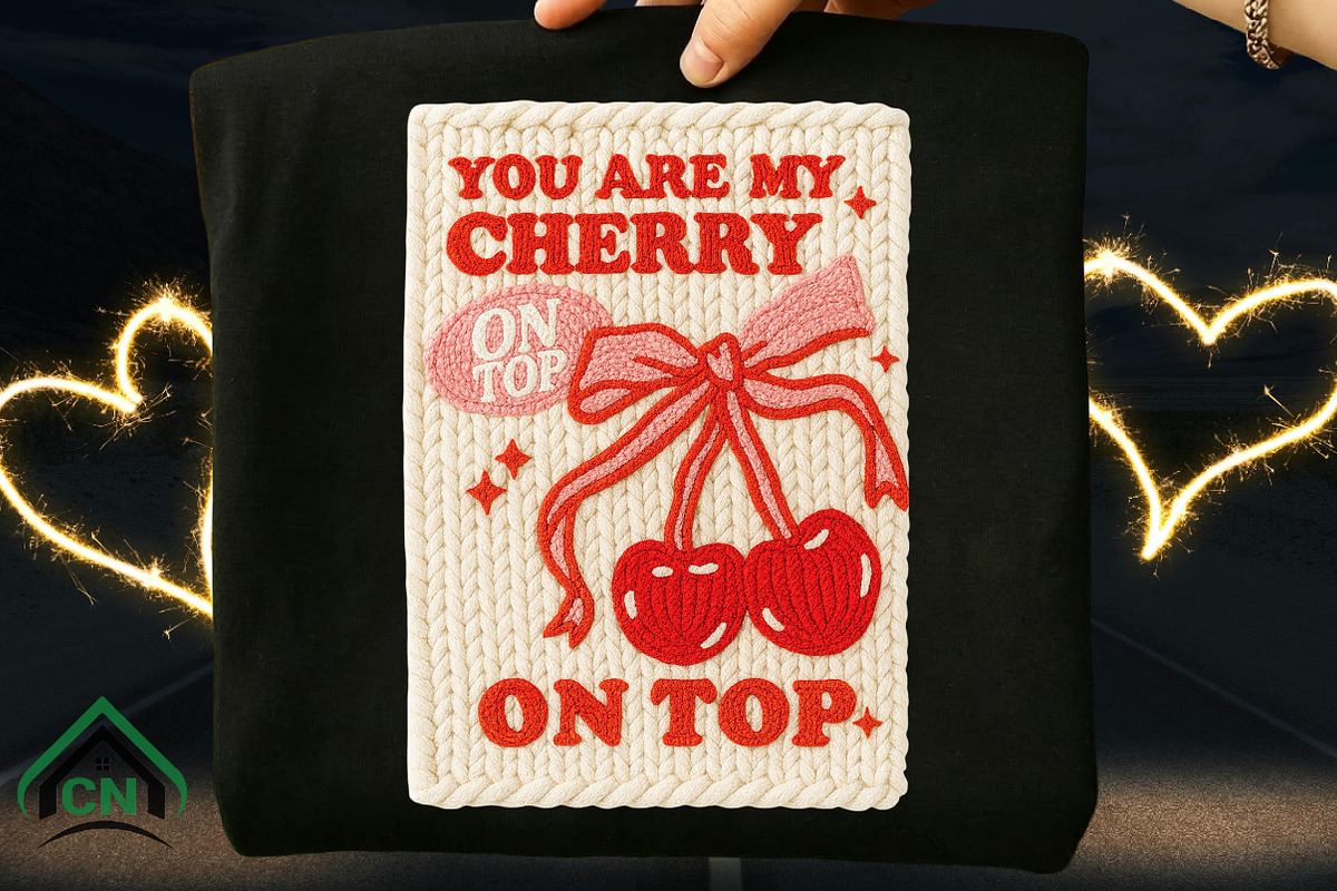 Yarn Crochet Valentine’s Day Cherry, an Illustration by Craft Nest (Photo 6 of 6)