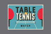 Ping Pong table tennis vector set., a Sport Illustration by PoPaShop (Thumbnail 5 of 10)