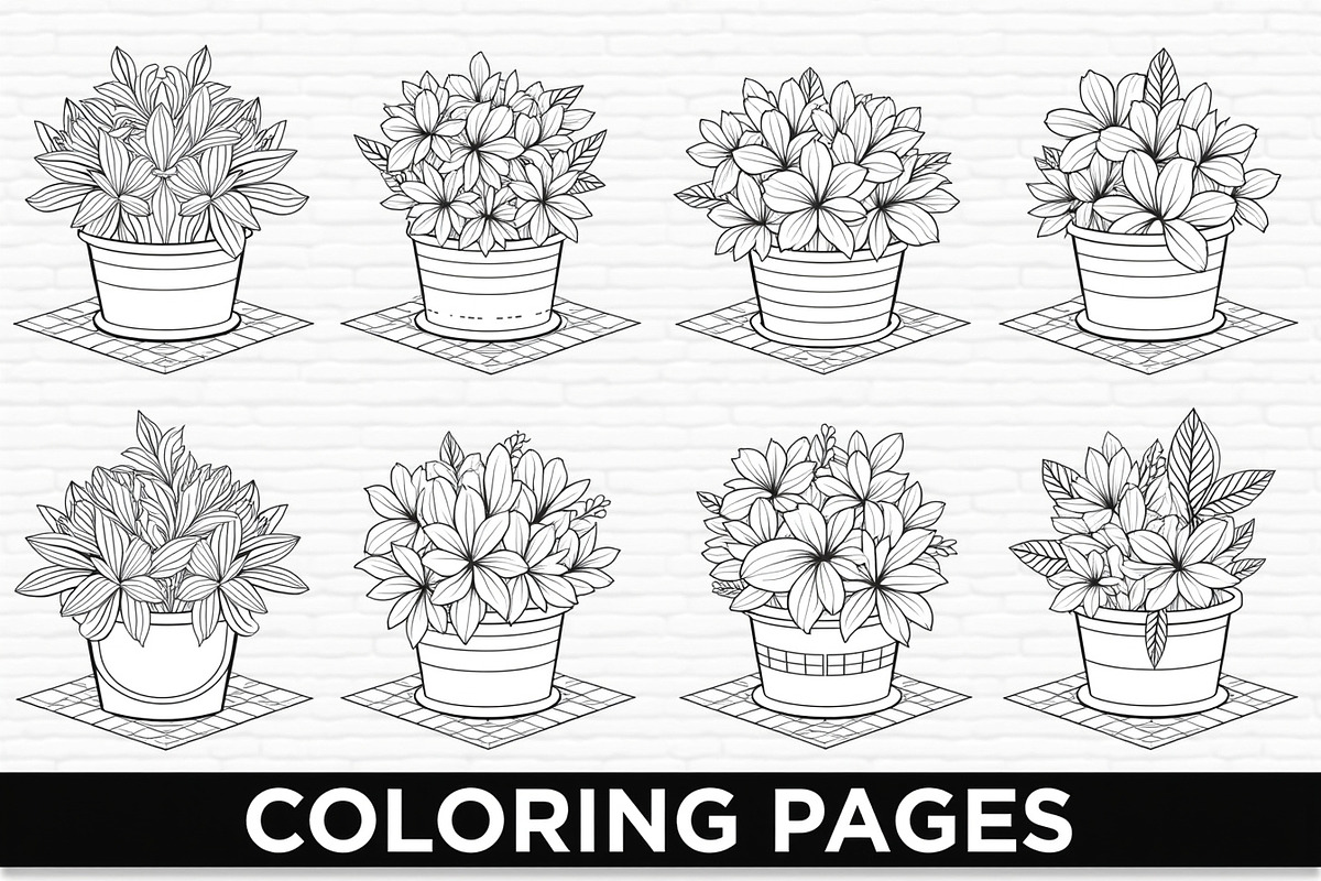 Floral Bouquet Line Art Set, an Illustration by BIPLOB EXPERT (Photo 1 of 9)