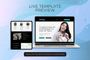 Credit Repair Canva Website Template, a Landing Page Template by Kromatic Design Studio (Thumbnail 9 of 10)