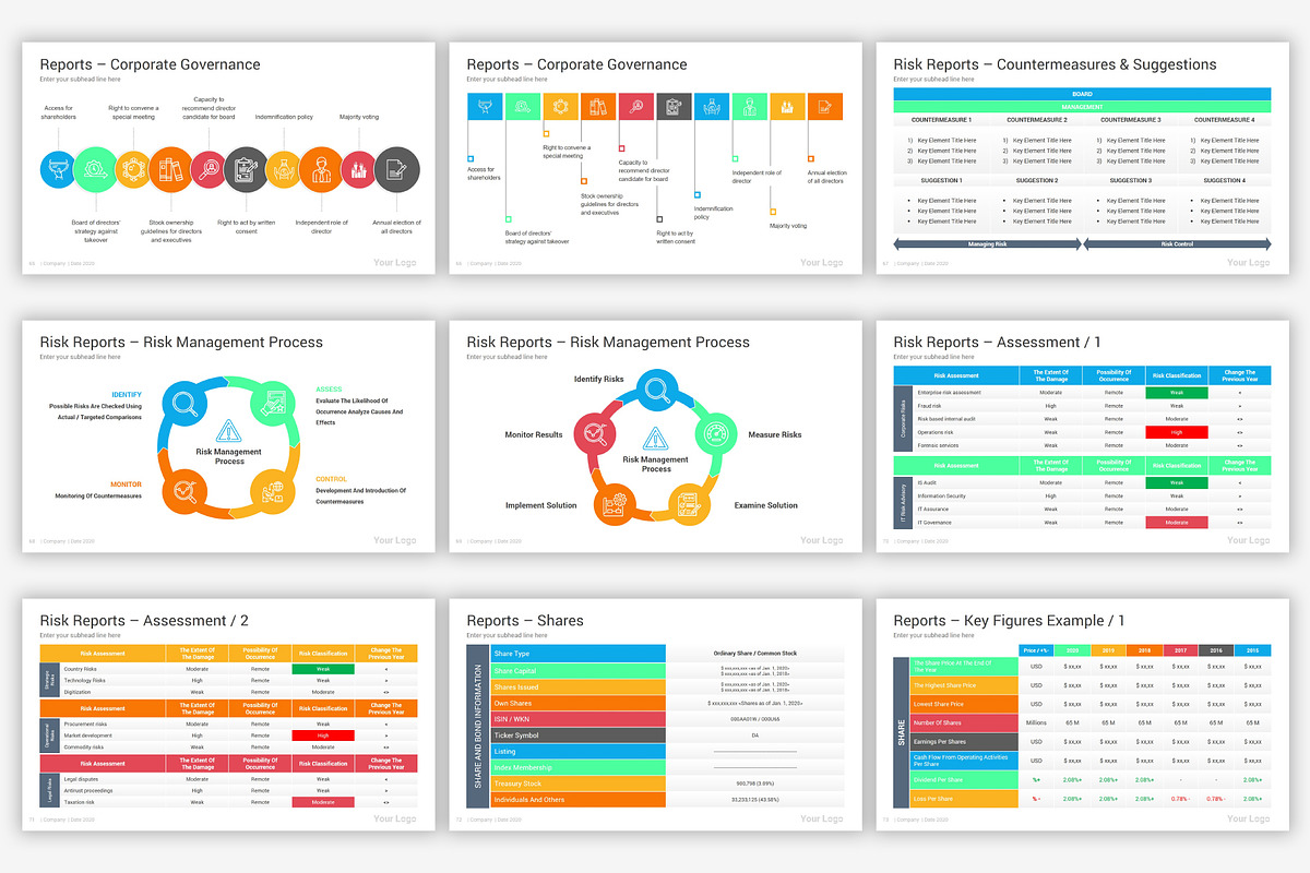 Annual Report Google Slides Template, a Presentation Template by SlideOne (Photo 11 of 34)