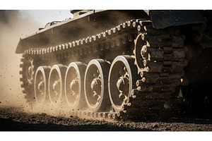 Close view of heavy armored vehicle, an Industrial Photo by Igor Tichonow