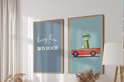 Boys Nursery Room Print Bundle, a Background Graphic by Artemsky (Thumbnail 3 of 22)