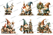 Christmas Gnomes Clipart, an Illustration by DreamArtGraphic (Thumbnail 2 of 5)