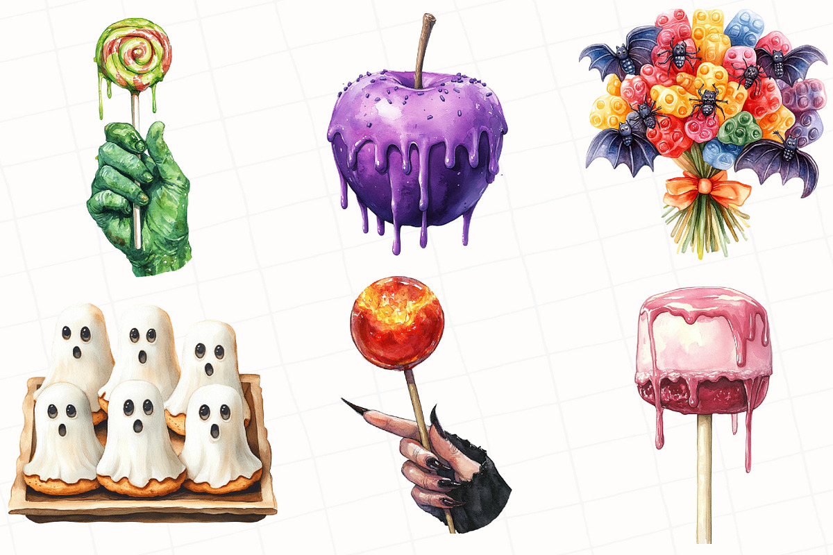 Halloween Trick or Treat Clipart, an Illustration by OK Design (Photo 5 of 5)