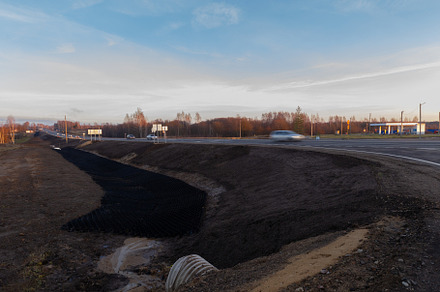 Country highway freshly repaired s featuring road, highway, and travel, a Transportation Photo by oleghz