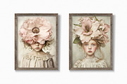 Flower Girls, a Decorative Illustration by rileyBgraphics (Thumbnail 3 of 6)