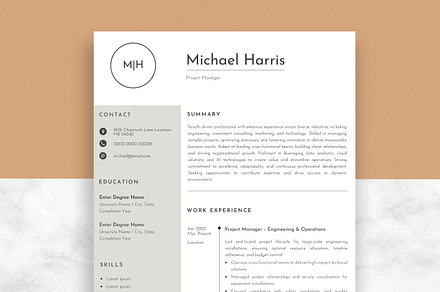 Resume / CV with Cover Letter