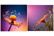 Nature Background Microcosm Flower, a Background Graphic by IrySha (Thumbnail 4 of 6)