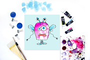Watercolor monsters creator, a Person Illustration by Tanya Vollar (Thumbnail 1 of 8)