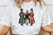 Joyful Carol Singers Christmas PNG, an Illustration by CraftArtStudio (Thumbnail 4 of 6)