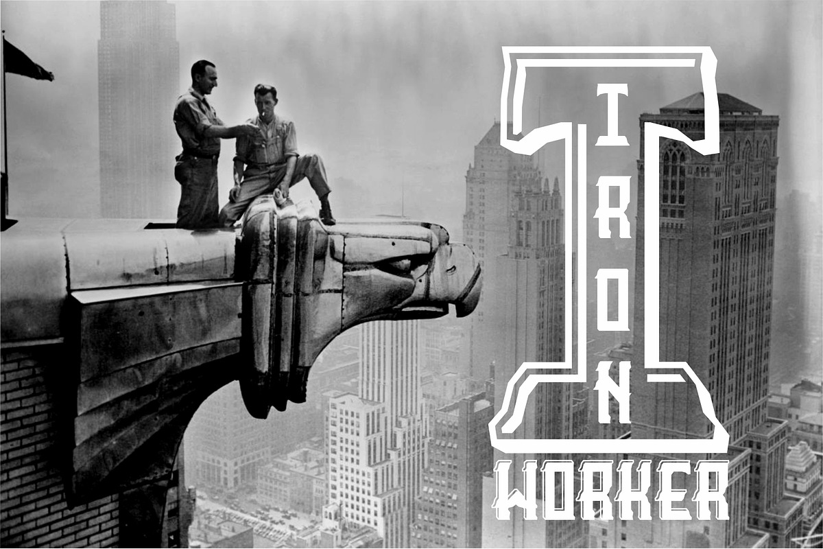 Ironworker Display font preview 4
