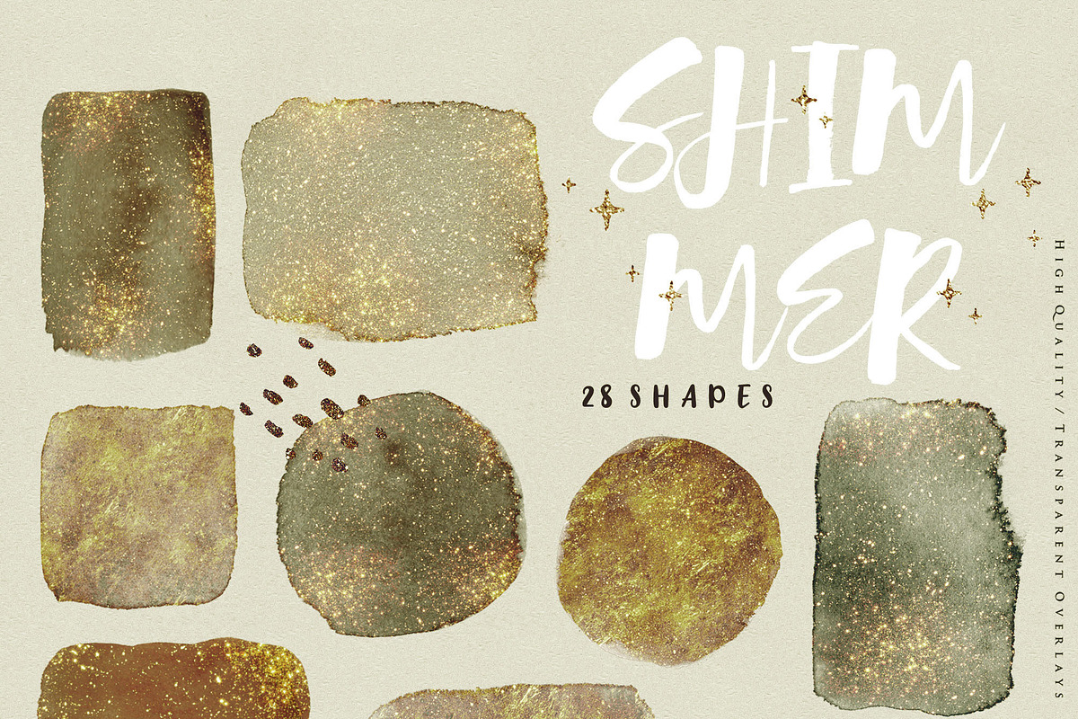 Rose Gold Glitter Shapes Bundle, a Texture Graphic by by creative paper (Photo 40 of 47)