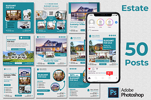 Estate | 50 Posts | Insgram Posts