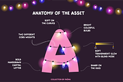 Colorful Fairy Letters & Lights, a Graphic by Pásha (Thumbnail 2 of 6)