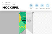 Hanging Pennant Flag Mockup, an Advertising Mockup by megostudi0 (Thumbnail 7 of 7)