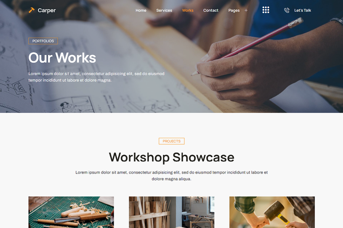 Carpenter & Craftman Elementor theme, a Landing Page Template by Design Spade (Photo 6 of 8)